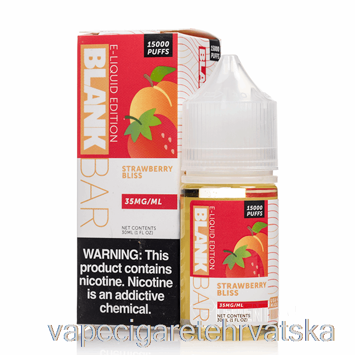Vape Cigareta Strawberry Bliss - Prazna Pločica Soli - 30 Ml 50 Mg
